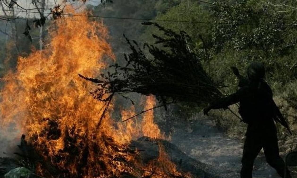 Απαγόρευση καύσης σε όλες τις περιοχές της χώρας λόγω αυξημένης επικινδυνότητας πυρκαγιών